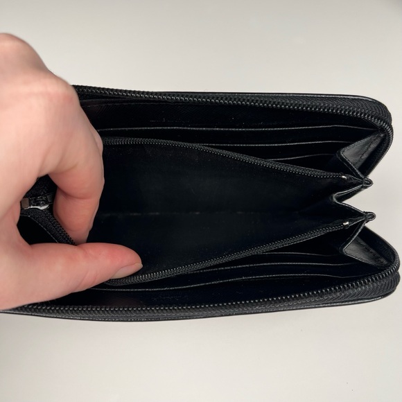 Prada Saffiano Long Zip Around Wallet - Picture 7 of 9